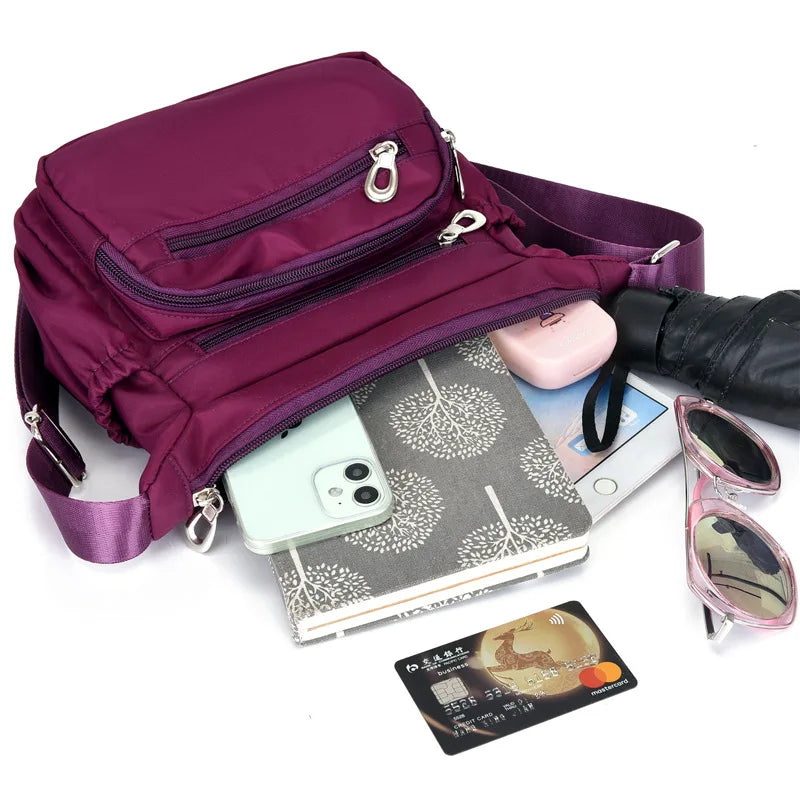Waterproof Oxford Shoulder Bag Women Casual Crossbody Bag Multifunction