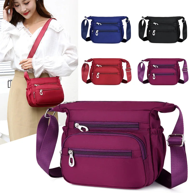 Waterproof Oxford Shoulder Bag Women Casual Crossbody Bag Multifunction