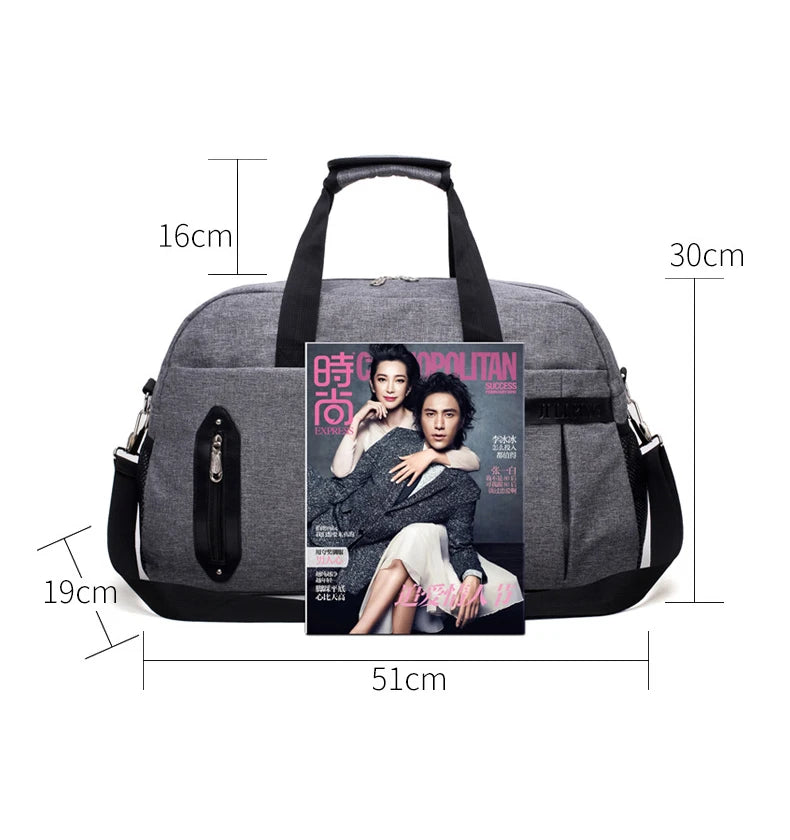 Waterproof Oxford Travel Bag Large Capacity Multi-Functional Weekend Tote Bag
