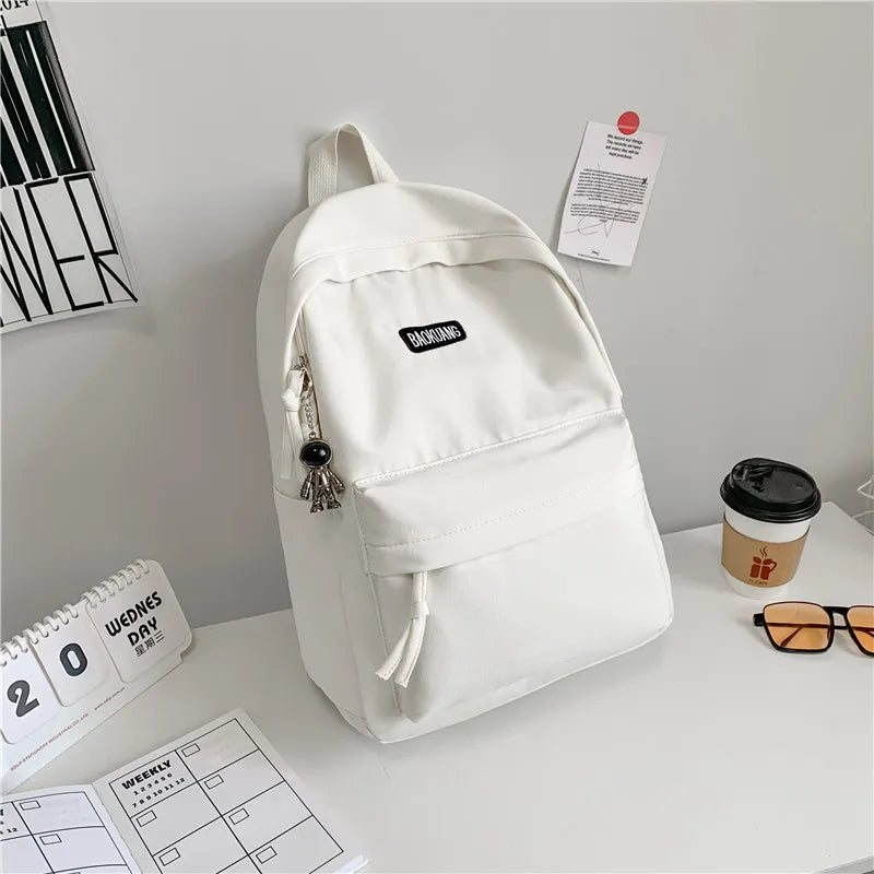 Waterproof Oxford Women Backpack Anti-Theft School Bag Embroidery Female Travel
