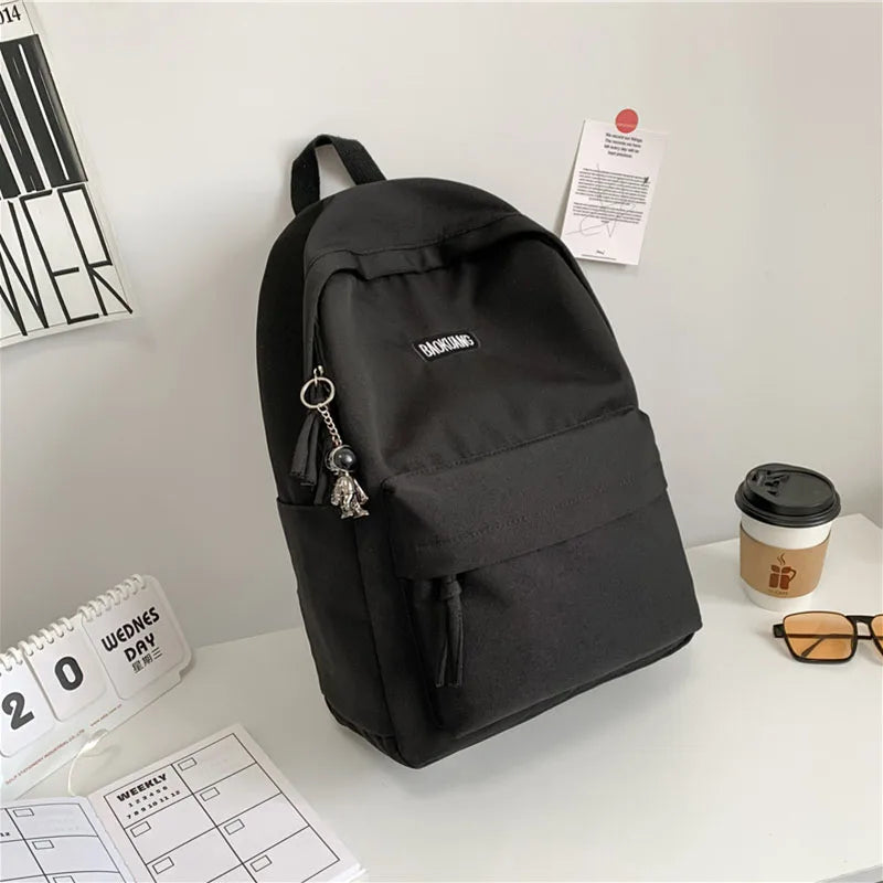 Waterproof Oxford Women Backpack Anti-Theft School Bag Embroidery Female Travel