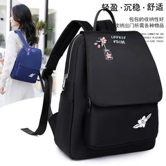 Waterproof Oxford Women Backpack Anti-theft Print School Bag for Girls