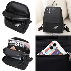 Waterproof Oxford Women Backpack Anti-theft Print School Bag for Girls