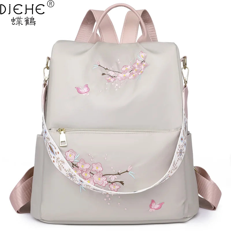 Waterproof Oxford Women Backpack Anti-theft Girls School Bag