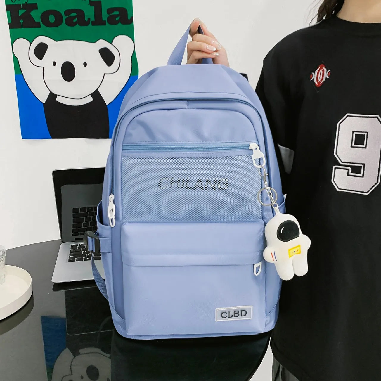 Waterproof Oxford Women School Backpack Large Girls Travel Bag