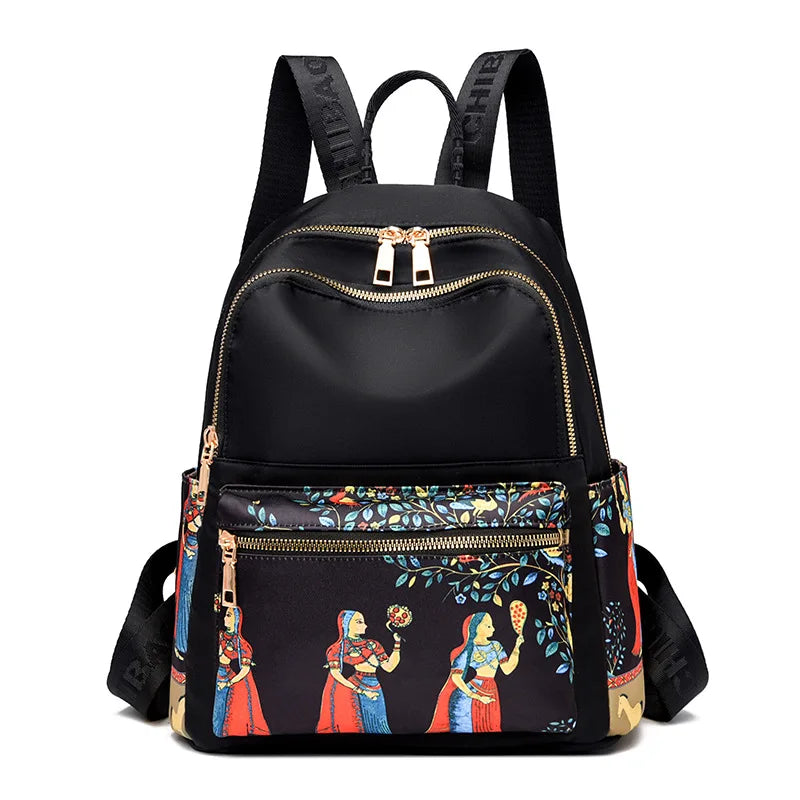 Waterproof Oxford Women's Travel Backpack Middle-aged and Elderly
