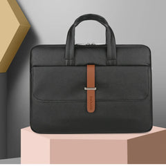 Waterproof PU Leather 15in Laptop Bag Business Briefcase