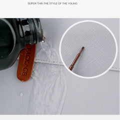 Waterproof PU Leather 15in Laptop Bag Business Briefcase