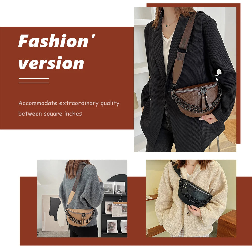 Waterproof PU Pockets Girls Waist Bag Travel Phone Anti-Theft Fanny Pack