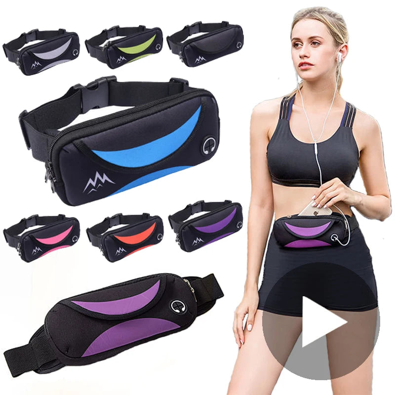 Waterproof Running Sport Fanny Pack Waist Bag Belt Banana Bum Hip Phone Belly