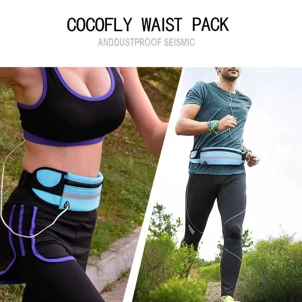 Waterproof Running Sport Bag Male Female Waist Fanny Pack