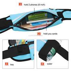 Waterproof Running Waist Bag Canvas Sports Jogging Portable Phone Holder