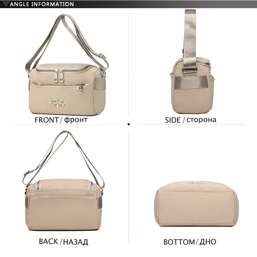 Waterproof Crossbody Shoulder Bag Anti-theft Pocket Torebki Damskie