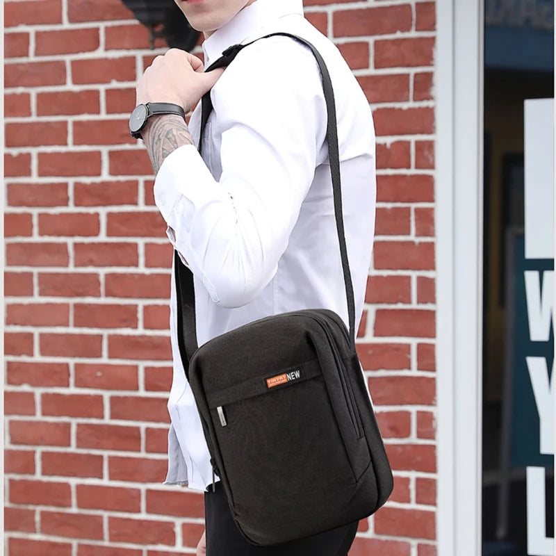 Waterproof Shoulder Bag for Men Nylon Casual Crossbody Bag