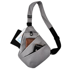 Men's Waterproof Business Chest Bag Nylon Messenger