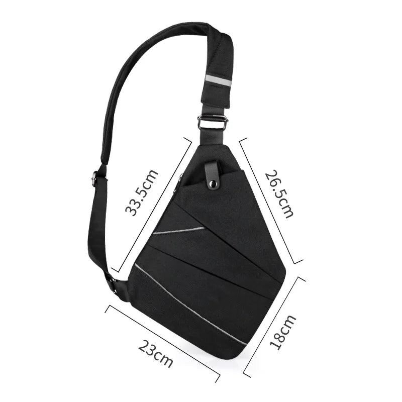 Waterproof Lightweight Crossbody Shoulder Chest Bag for Men Teens Travel