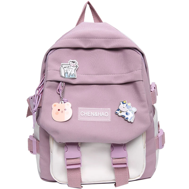 Waterproof Small Backpack Women Girls School Bags Teenage Travel Ladies