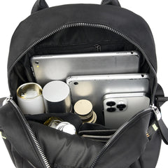 Waterproof Leather Women Backpack High School Bags Girls Anti-theft Travel Bag