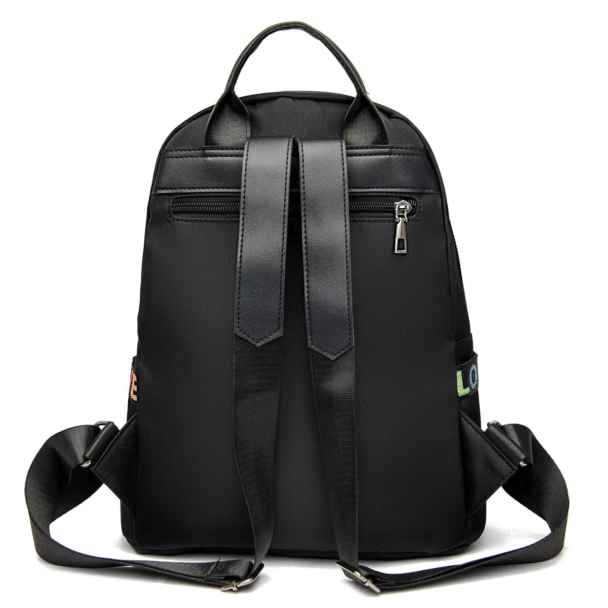 Waterproof Leather Women Backpack High School Bags Girls Anti-theft Travel Bag