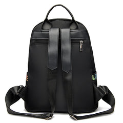 Waterproof Leather Women Backpack High School Bags Girls Anti-theft Travel Bag