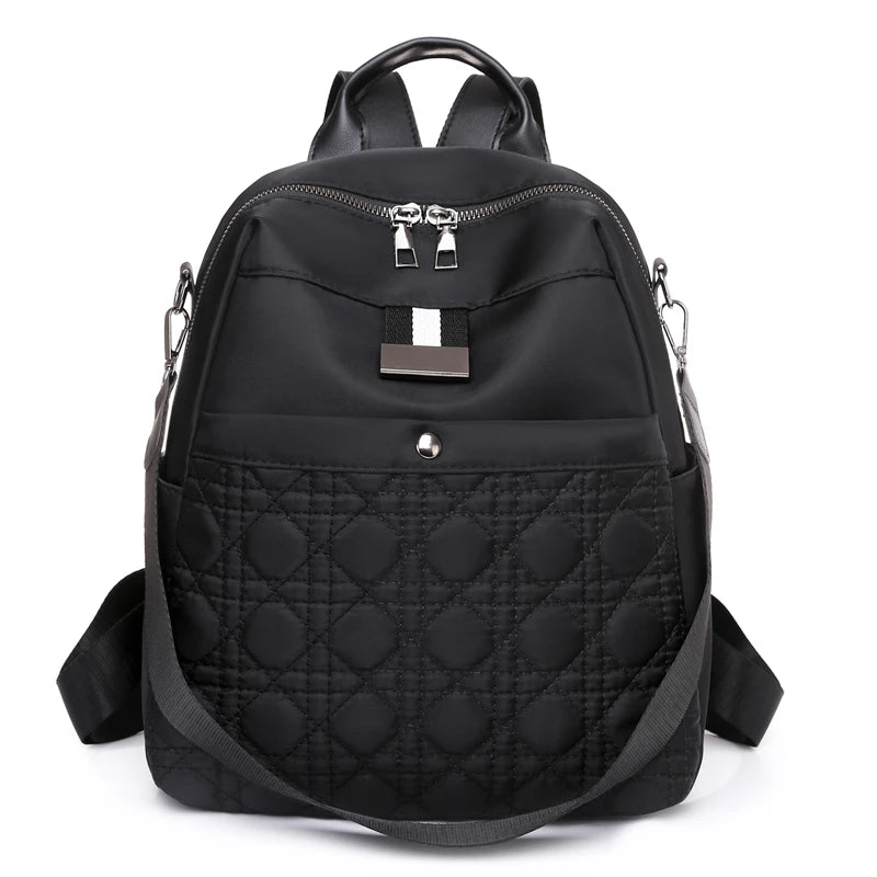 Waterproof Oxford Cloth Women Backpack Light Travel School Shoulder Bag