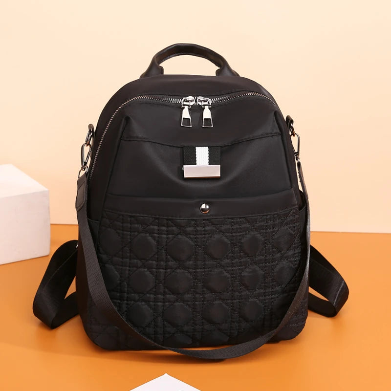 Waterproof Oxford Cloth Women Backpack Light Travel School Shoulder Bag