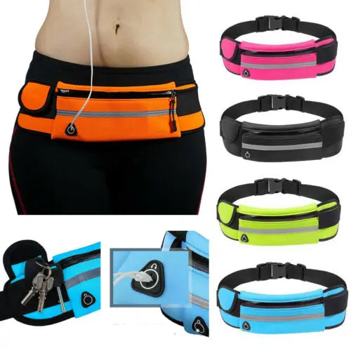 Waterproof Sport Waist Belt Bum Pouch Fanny Pack