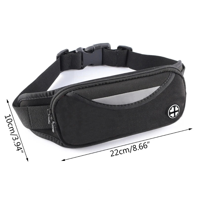 Waterproof Sport Waist Belt Bum Pouch Fanny Pack Running Camping Hiking Zip Bag