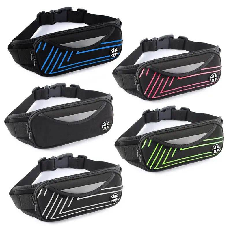 Waterproof Sport Waist Belt Bum Pouch Fanny Pack Running Camping Hiking Zip Bag