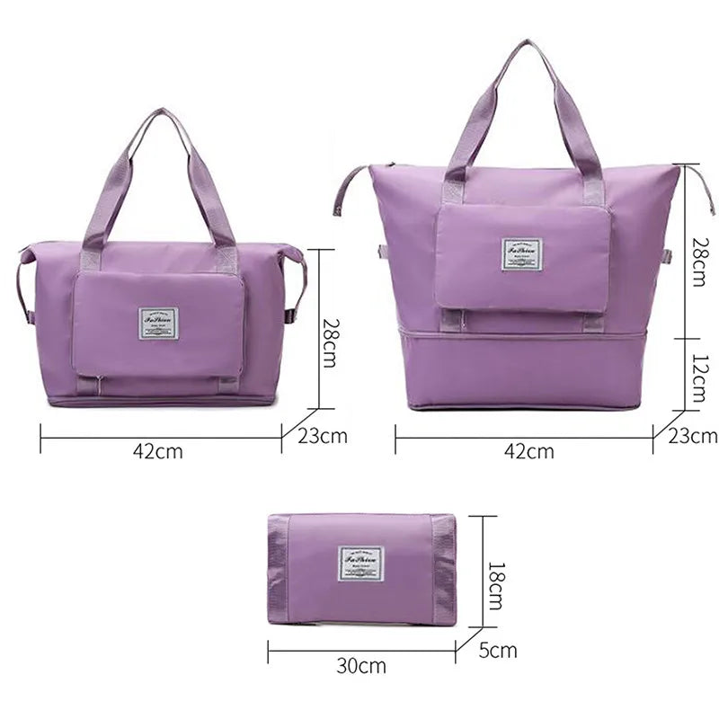Waterproof Gym Yoga Bag Adjustable Duffle Handbag for Women