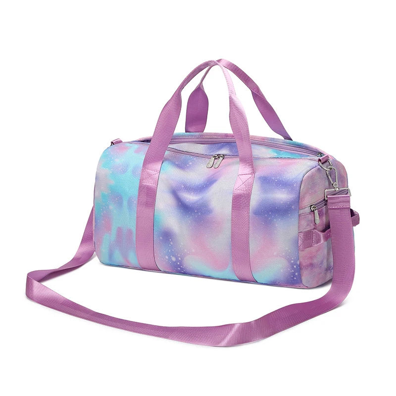 Waterproof Gym Yoga Duffle Handbag Women Weekend Traveling Bag