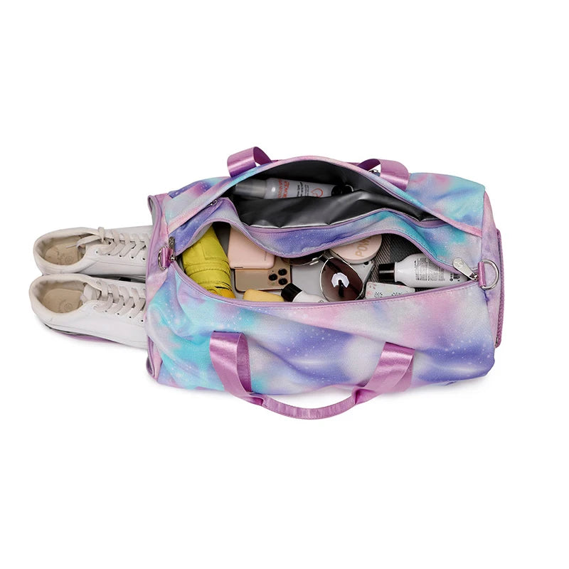 Waterproof Gym Yoga Duffle Handbag Women Weekend Traveling Bag