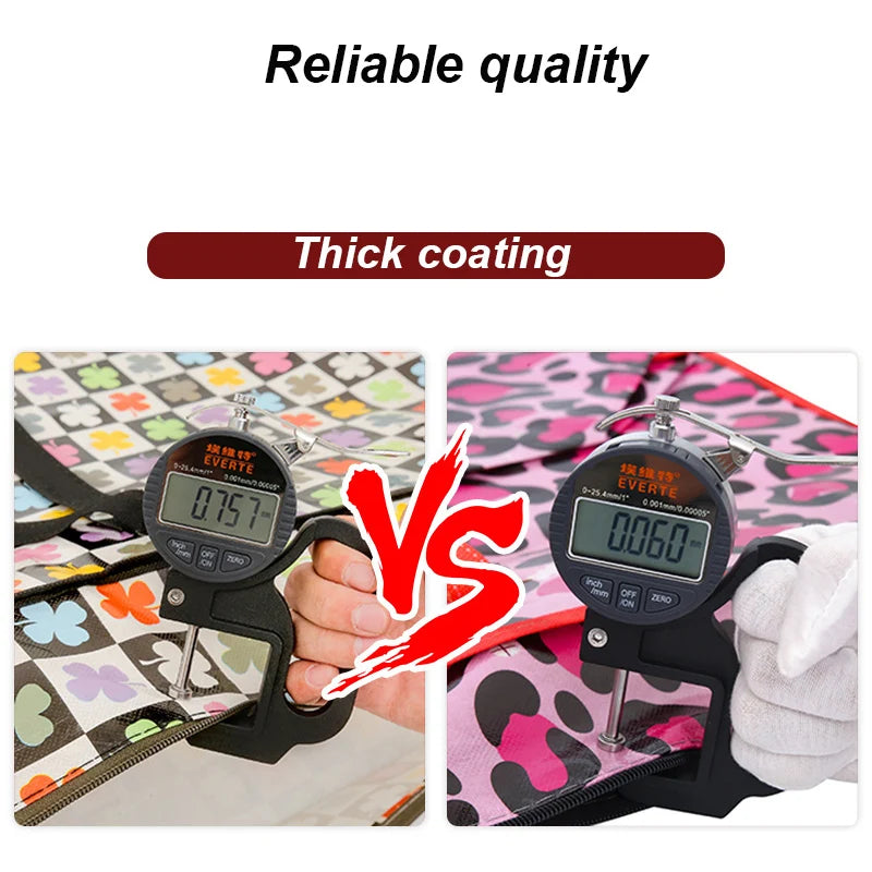 Waterproof Duffle Bag Travel Clothes Storage Bags Zipper Large Capacity Bag