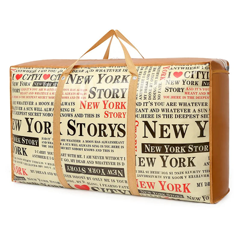 Waterproof Duffle Bag Travel Clothes Storage Bags Zipper Large Capacity Bag