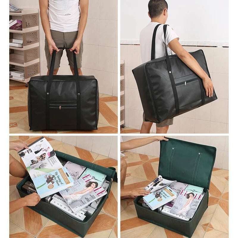 Waterproof Luggage Bag Travel Clothes Storage Zipper Duffle Bag