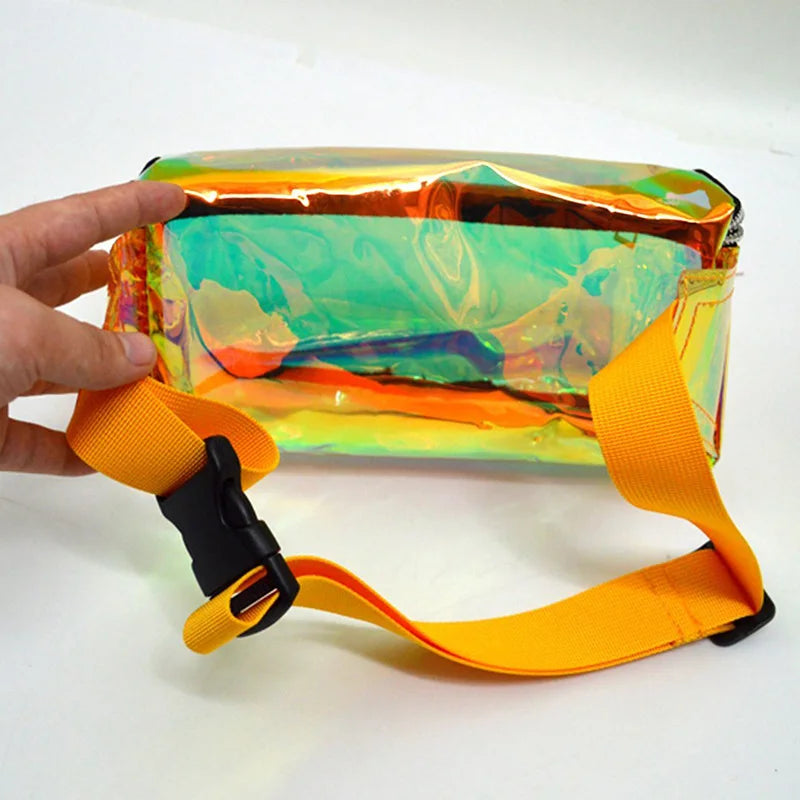 Waterproof Transparent Waist Belt Bag Hologram Fanny Pack
