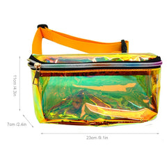 Waterproof Transparent Waist Belt Bag Hologram Fanny Pack