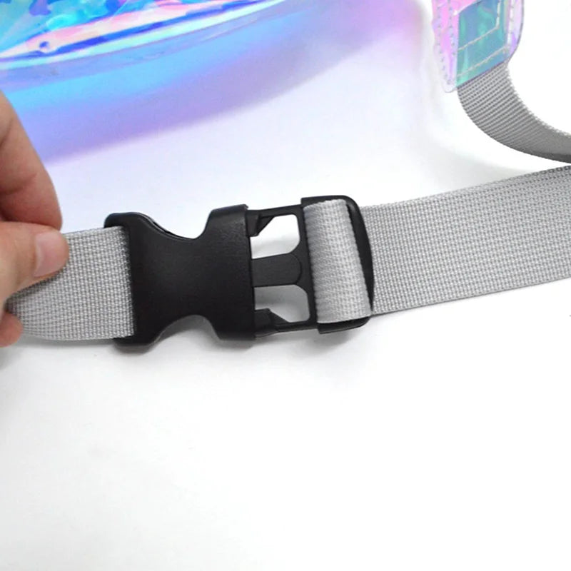 Waterproof Transparent Waist Belt Bag Hologram Fanny Pack