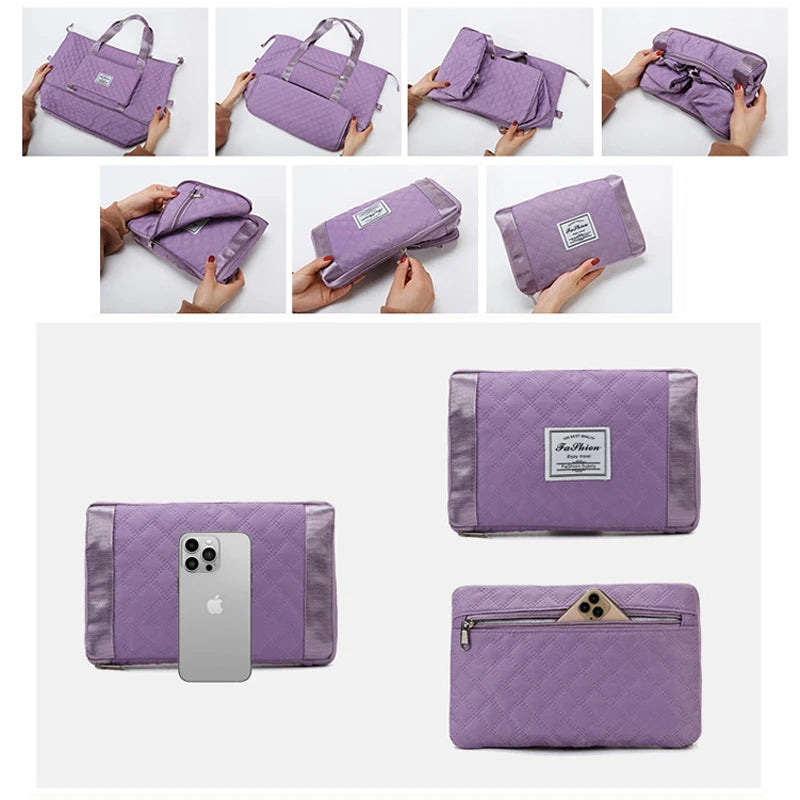 Waterproof Foldable Duffle Bag for Travel - Large Packing Organizer