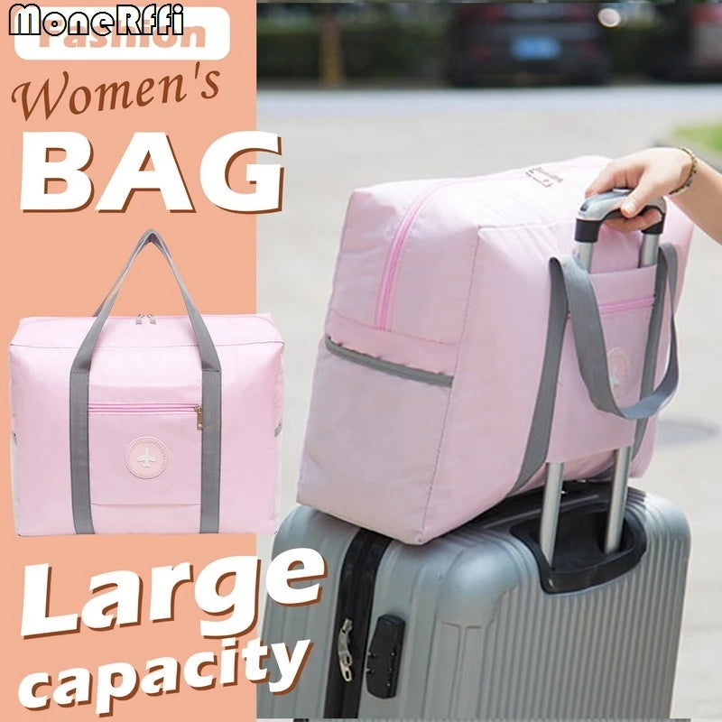 Waterproof Travel Bags For Women Tote Folding Travel Luggage Bags Handbag