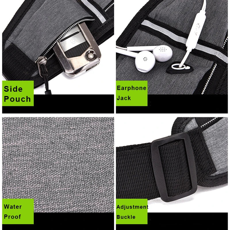 Waterproof Waist Bag Outdoor Sport Crossbody Bag Canvas Chest Bag