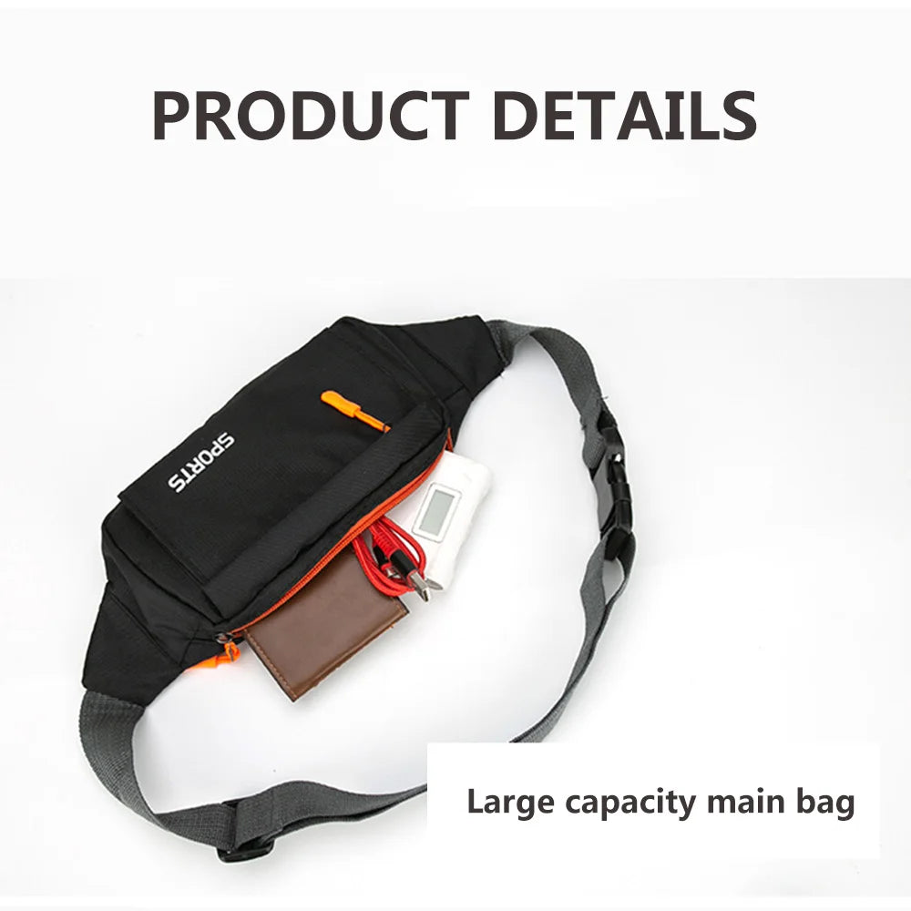Waterproof Waist Pack Sports Running Waist Bag For Men Women