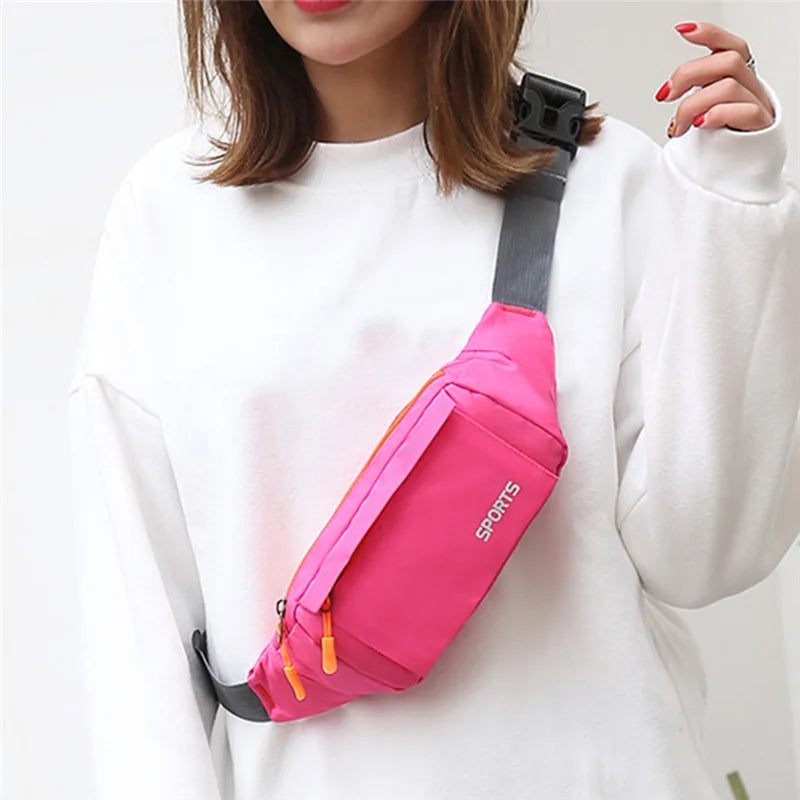 Waterproof Waist Pack Sports Running Waist Bag Mobile Phone Holder Gym Fitness T