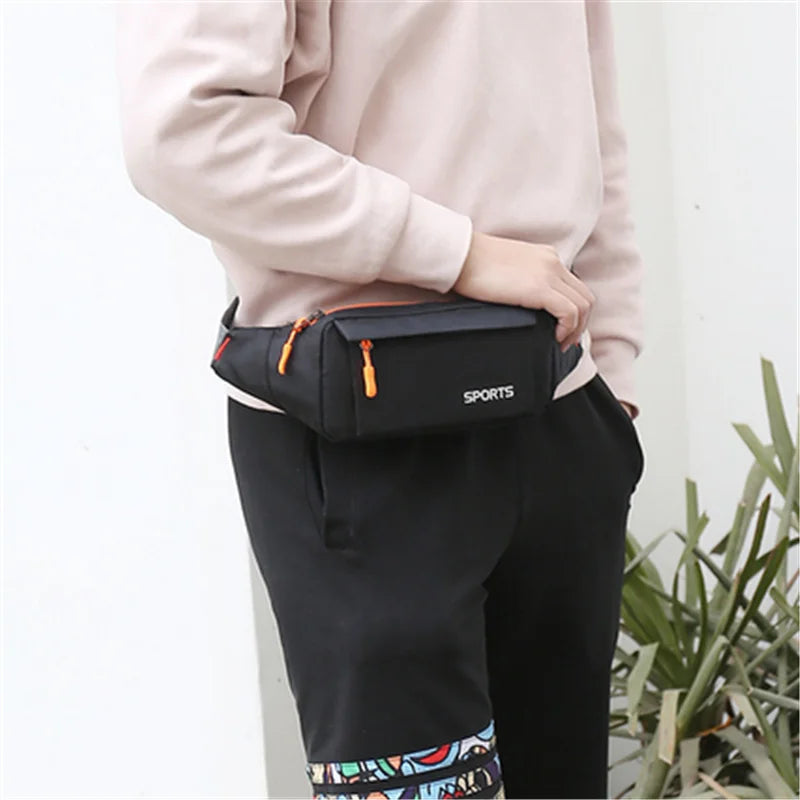 Waterproof Waist Pack Sports Running Waist Bag Mobile Phone Holder Gym Fitness T
