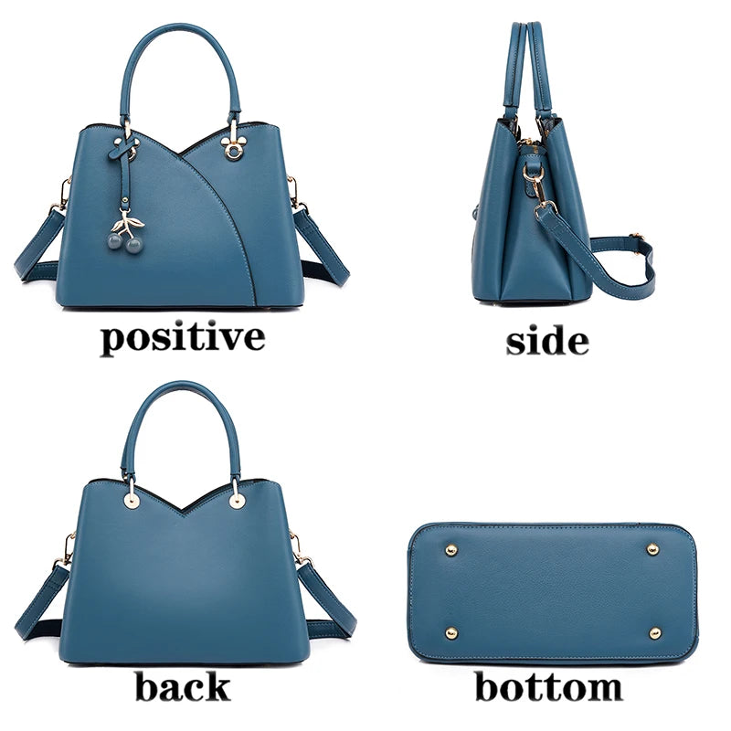 Waterproof Wear Resistant Leather Shoulder Bag Women Messenger Bags