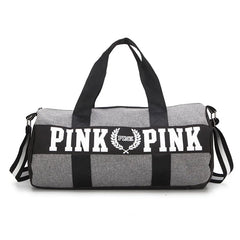 Waterproof Gym Bag for Women & Men Pink Nylon Handbags