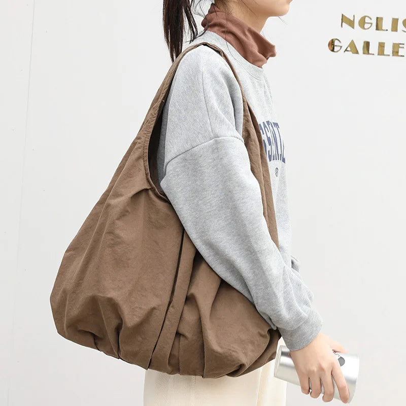 Waterproof Women Canvas Tote Shoulder Bags Large Capacity Ladies Handbags