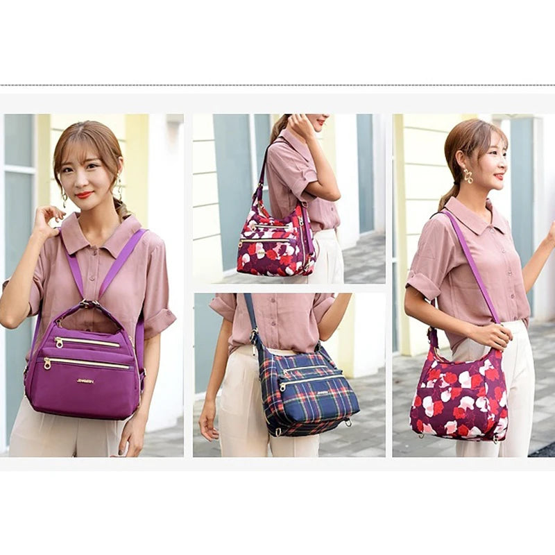 Waterproof Women Handbags Multifunctional Shoulder Messenger Bag Nylon Bolsa Fem
