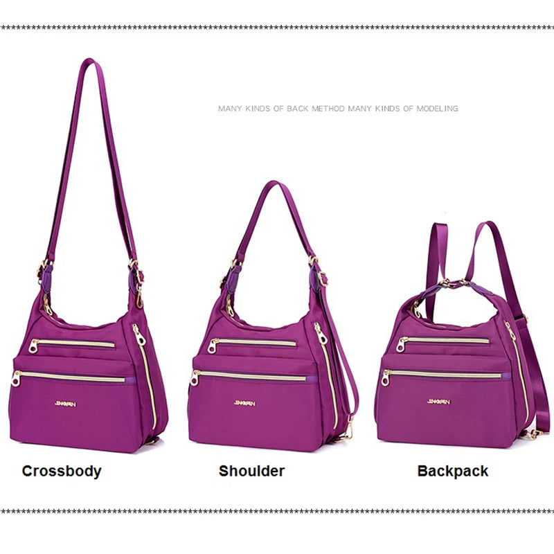 Waterproof Women Handbags Multifunctional Shoulder Messenger Bag Nylon Bolsa Fem