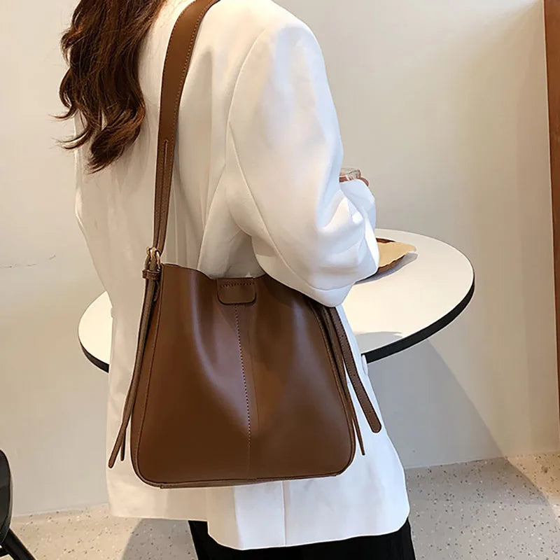 Waterproof Women Shoulder Bags Grid Shopper Bag Female Crossbody